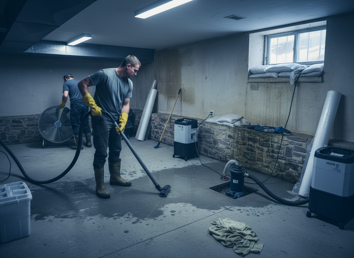 How to Handle Snowmelt Water Intrusion in Basements