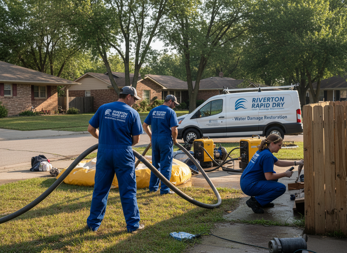 Water Damage restoration  work by Anchorpoint Trust in Riverton, Utah