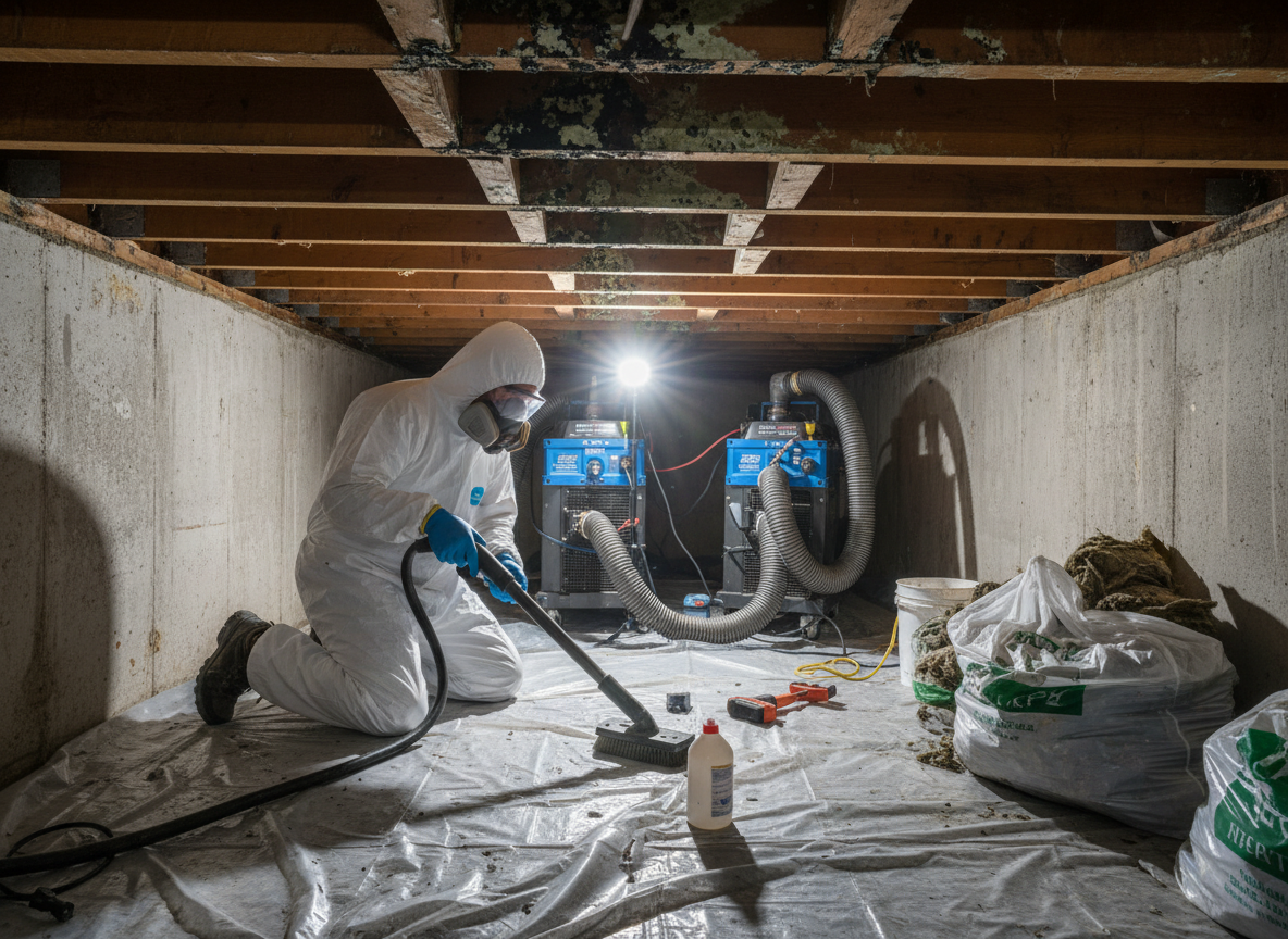 crawl space mold removal in Riverton