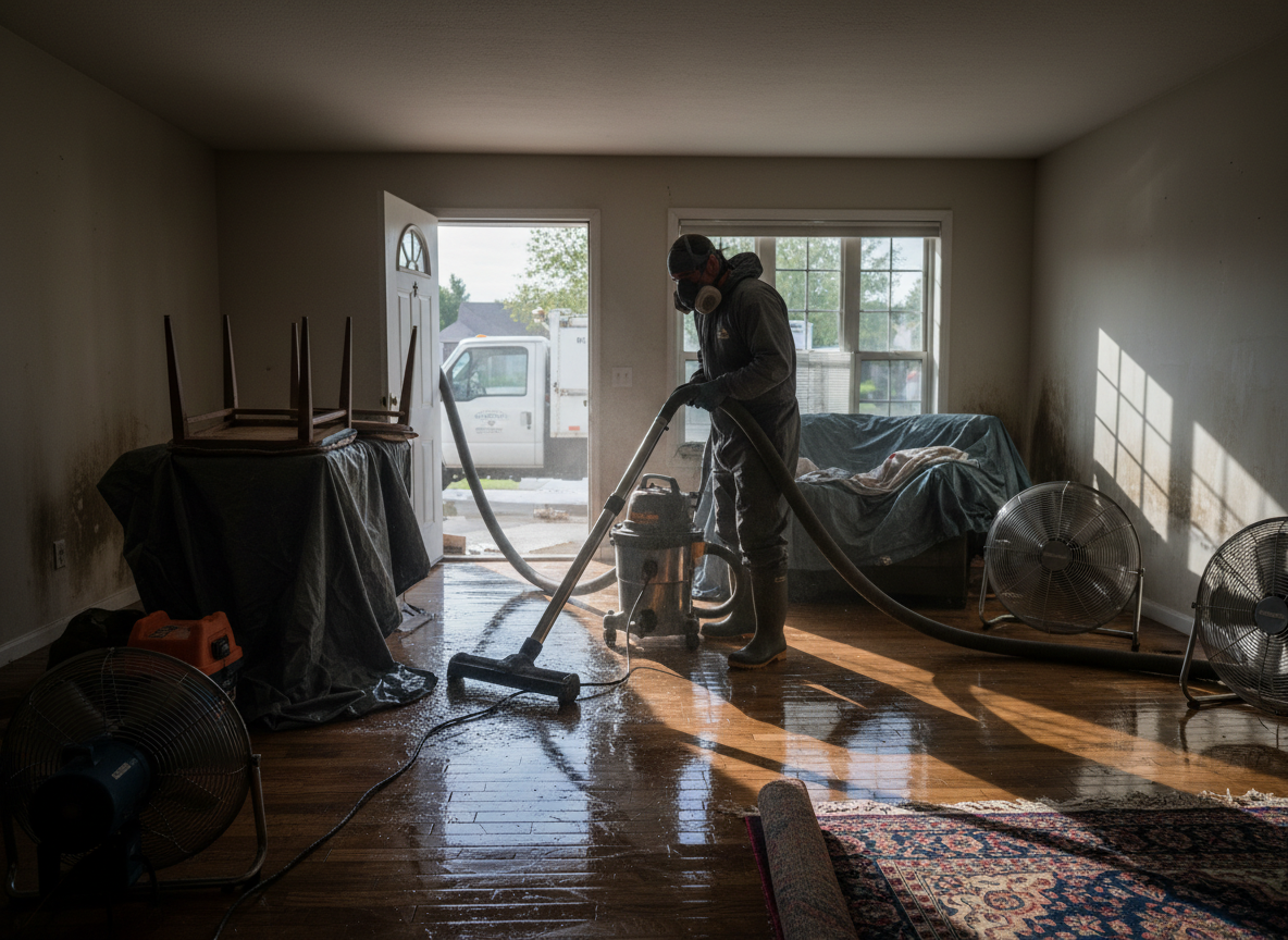 water damage restoration near me in Riverton