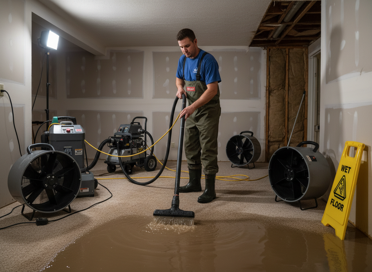Water leak restoration in Riverton